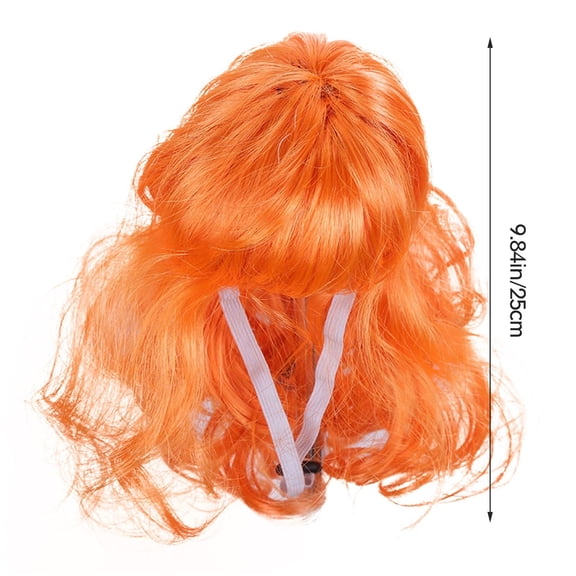 Natural Synthetic Pet Wig Curly Headwear Accessory for Dogs and Cats