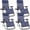 Blue, variant on Zero Gravity Outdoor Lounge Chair, Folding Adjustable Recliner, Breathable Fabric for Patio Beach Pool Terrace, Blue 2-Pack