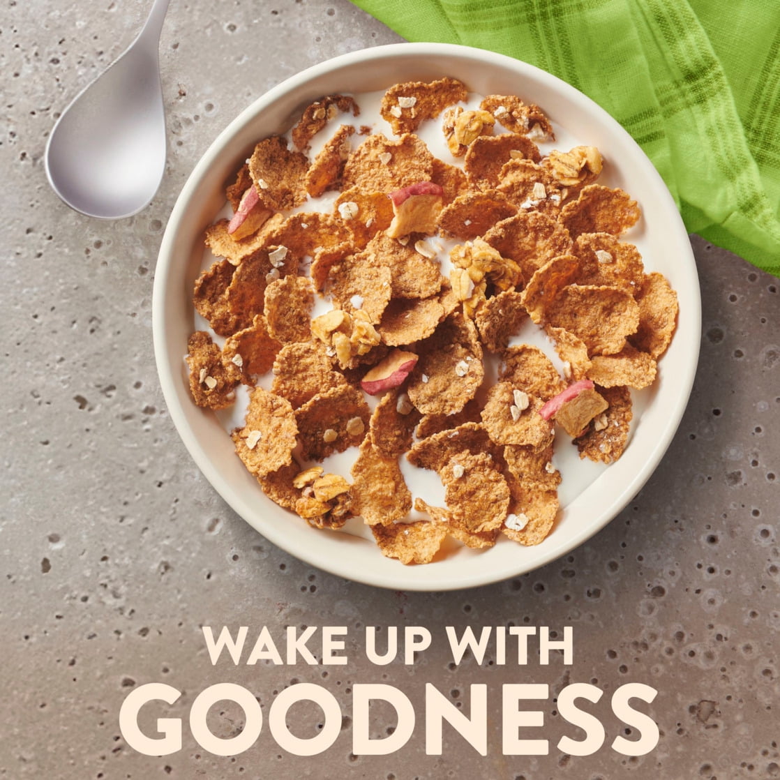 Nature Valley Apple Cinnamon Cereal, Excellent Source of Fiber, Family Size, 18.4 oz