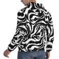 thumbnail image 3 of KLL Leopard And Zebra 2 Print Mens Hoodie Long Sleeve Casual Pullover Hooded Sweatshirt Fashion Drawstring Hoodies with Pocket-Medium, 3 of 6