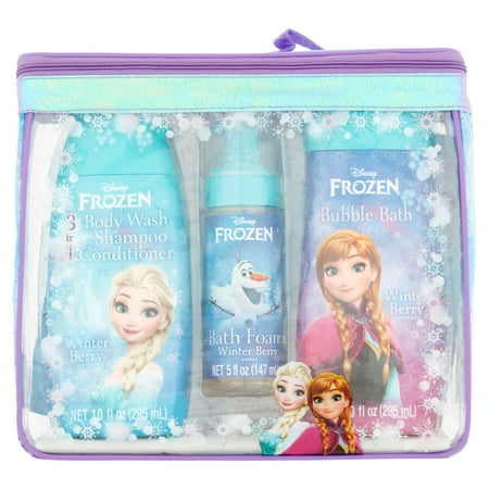 Disney Frozen Winter Berry Scented Bath Basics With Keepsake Bag 3 ...
