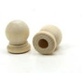 thumbnail image 5 of 25 Pcs Wooden Finial Cap Ends 3/4" tall x 19/32" wide w/ 1/4" holes, 5 of 5