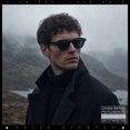 thumbnail image 4 of Round Horn Rim Sunglasses Retro Hipster Vintage Keyhole Bridge / All Black, 4 of 7