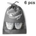 thumbnail image 2 of bolsas para zapatos a prueba de polvo de tela no tejida con cordón para viaje, bolsa de almacenamiento impermeable, 2 of 8