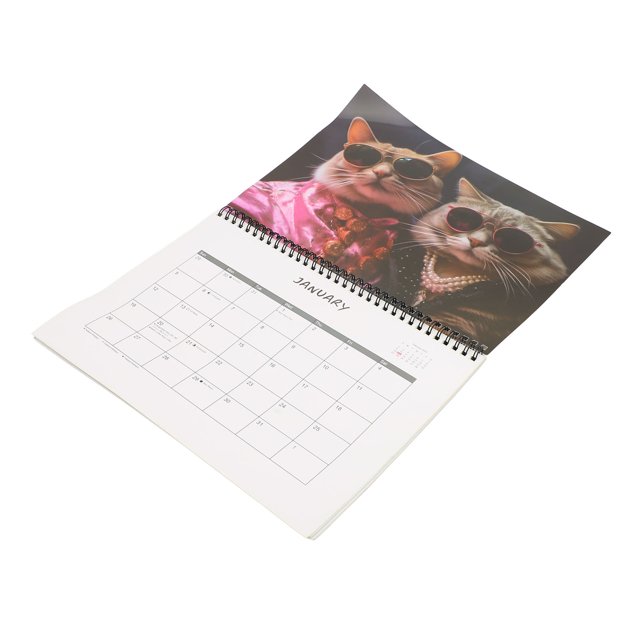 Calendario de Gato, Practics Cats Images Calendar Planner Monthly For Gift