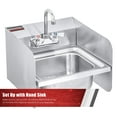 thumbnail image 4 of Durasteel Protector Contra Salpicaduras De Acero Inoxidable, 15.0 X 12.0 In, Montaje En Pared, Escudo Comercial, Seguridad E Higiene En La Cocina, Pantalla Contra Salpicaduras De Cocina, Ideal Para Pr, 4 of 5