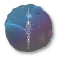 thumbnail image 1 of Starry Sky Geometry Alien Totem Round Throw Pillow Home Decoration Cushion, 1 of 3