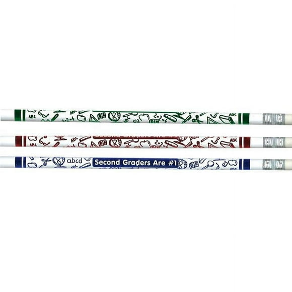 J.R. Moon Pencil JRM7862B-12 Crayons pour Élèves de 2e Année Numéro 1 - 12 par Paquet - 12 Douzaines