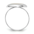 thumbnail image 2 of Finest Gold Sterling Silver Rhodium-Plated Moon Mother of Pearl Ring - Size 6, 2 of 5