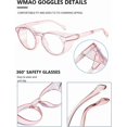 thumbnail image 2 of Safety Glasses Square Round Goggles Anti Fog Anti Pollen Blue Light Blocking Glasses For Men Women, 2 of 4