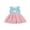 Green Pink, variant on Little Girl Easter Dress Rabbit Flower Print Sleeveless A-line Princess Dresses 2T 3T 4T 5T 6T 7T Kid Patchwork Tulle Skirt