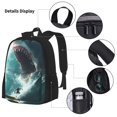 thumbnail image 3 of Balery Surfing Shark Mochila Escolar 3 en 1 para Niños - Mochila Resistente con Lonchera Térmica y Estuche - Mochila Escolar para Niños y Niñas, 3 of 7