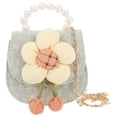 thumbnail image 2 of a refined and professional product description based on your input:\n\n \n\n**Cute Mini Crossbody Bag – Lightweight Flower Coin Purse with Pearl, 2 of 5