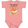 thumbnail image 3 of Inktastic My Safta Loves Me Little Fox Boys or Girls Baby Bodysuit, 3 of 5