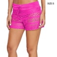 thumbnail image 4 of Soidarity Pantalones cortos de encaje inferior, bañadores a juego, calzoncillos de baño, reutilizable, ropa de playa ligera de poliéster, Deportes acuáticos Rosa roja S Soidarity OD020832-13B, 4 of 6