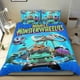 thumbnail image 1 of Ruedas Monstruo Poderosas Conjunto de sábanas temático, trío de piezas, cómodo y amigable con la piel, diseño único, regalo de decoración para el hogar para familiares, amigos y fans,173cm *218cm, 1 of 6