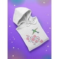 thumbnail image 3 of Flowers And Hummingbird Hoodie Women -SPIdeals Designs, Female XX-Large, 3 of 4