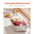 thumbnail image 2 of VEVOR Countertop Food Serving Display Container 4 Pan Condiment Dispenser with Lid, 2 of 9