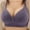 Purple, variant on Summer Savings Clearance 2025! loopsun Womens Plus Size Bra, Woman's Embroidered Glossy Comfortable Breathable Bra Underwear No Rims