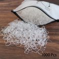 thumbnail image 1 of 1000 Uds. Banda de goma desechable para el cabello para niños, lazos para el pelo de cola de caballo, bandas elásticas coloridas para el cabello, accesorios para el cabello de bebé Tan Jianjun unisex, 1 of 2
