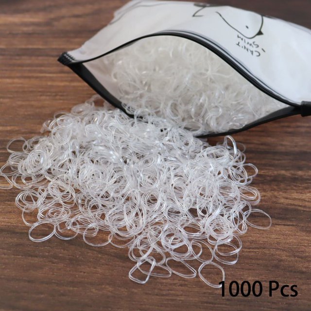 1000 Uds. Banda de goma desechable para el cabello para niños, lazos para el pelo de cola de caballo, bandas elásticas coloridas para el cabello, accesorios para el cabello de bebé Tan Jianjun unisex