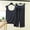 Gray, variant on NTACZA Ladies Pajamas Square Neck Modal Sleepwear Sets Tank Top and Capris Pants Soft Solid Homewear 2 Piece Ruffle Nightwear Beige L