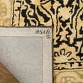 thumbnail image 4 of SAFAVIEH Silk Road Maisy Border Wool Area Rug, Black/Ivory, 8'3" x 11', 4 of 7