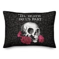 thumbnail image 2 of Creative Products Til Death Do Us Part Skull 20 x 14 Spun Poly Pillow, 2 of 3