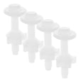 thumbnail image 6 of HEALEEP 4Pcs White POM Plastic Bolt for Toilet Seat for Bathroom Renovation, 6 of 8