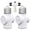 2, variant on Light Socket Adapter, Convert E26 Light Socket to 3-Prong Outlet Adapter and Light Bulb Socket, 1 Pack(White)
