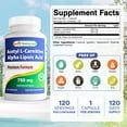 Benefits Of Acetyl L-carnitine And Alpha Lipoic Acid Best Naturals Acetyl L-Carnitine & Alpha Lipoic Acid 750mg, 120