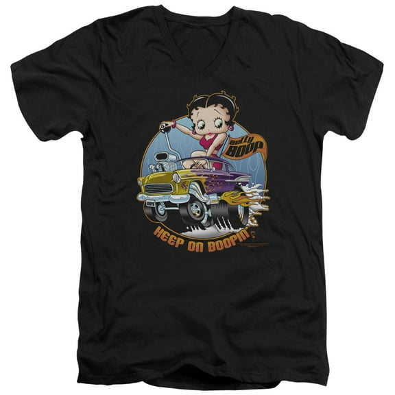 Betty Boop - Keep On Boopin - Slim Fit V Neck Shirt - Large