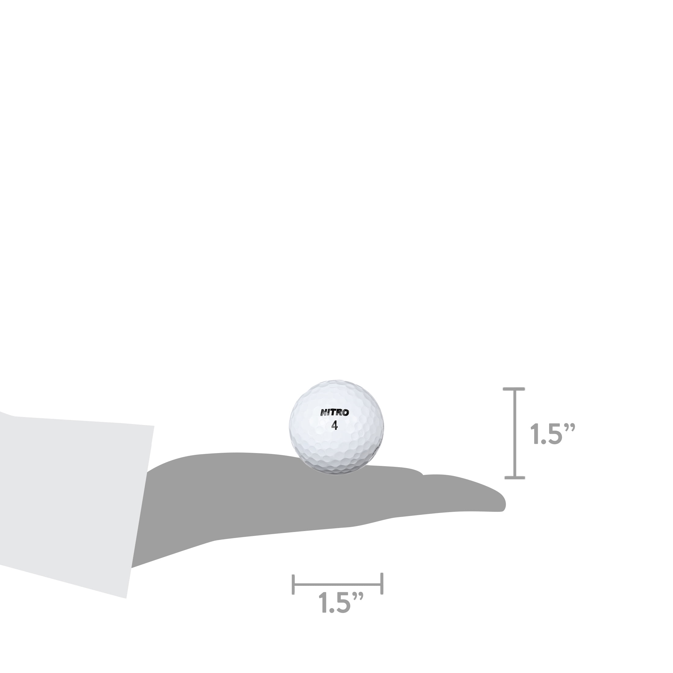 (2 pack) Nitro Ultimate Distance Golf Balls, 24 Pack, White