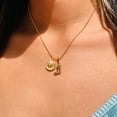 thumbnail image 2 of Cowboy Boot Cap Pendant Necklace Pearl Pendant Vacuum Plating 18K Real Gold, 2 of 2