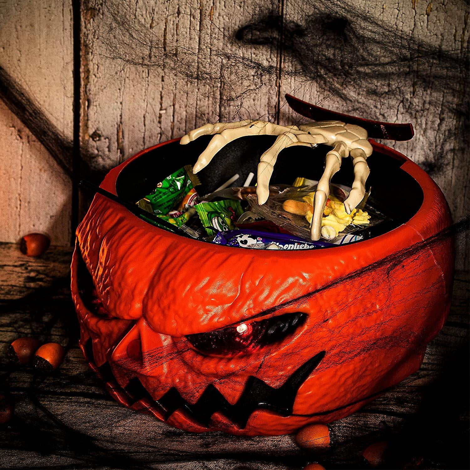 Runmeihe Halloween Candy Bowl Decorations, Horror Skull