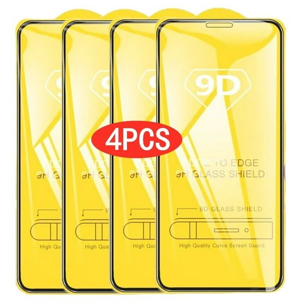2/4 Uds 9D Protector de pantalla de vidrio templado para IPhone 14 13 12 11 Pro Max vidrio Protector para IPhone X XR XS Max 7 8 6S 14 Plus Dengxun unisex