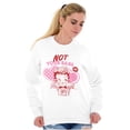 thumbnail image 4 of Biker Betty Boop Not Your Babe Women Crewneck Sweatshirt Brisco Brands S, 4 of 5