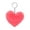 D, variant on Valentine's Day Plush Heart Keychain - 3.14" Cute Furry Bag Charm for Women, Novelty Purse Accessory Gift for Her, Girls, Funny Keyring for Handbags & Backpacks