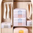 thumbnail image 4 of Storage Bag for Cloth with Clear Window Large Comforter Storage Foldable Blanket Storage for Pillows Quilt Living Room Bathroom with Zipper and Carrying Handles, 4 of 7