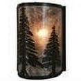 thumbnail image 2 of Meyda 114681 8 x 12 in. Pine Trees Wall Sconce, Timeless Bronze & Silver Mica, 2 of 2