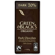 Green & Black's Organic Dark Chocolate 70% Cocoa 90g - Pack of 3 (90g x 3) - Free Shipping - Made in the United Kingdom - Imported by Sentogo