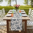 thumbnail image 4 of Vintage Spring Floral 70 Inch Table Runner, Retro Farmhouse Summer Botanical Farmhouse Dresser Scarf Cotton & Linen Tablerunner for Dining/Kitchen Island/Holiday Party Décor 13" x 70", 4 of 9
