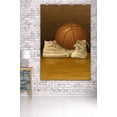 thumbnail image 3 of Basketball, Oil Painting (36x54 Giclee Gallery Art Print, Vivid Textured Wall Decor), 3 of 3