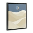 thumbnail image 4 of Stupell Industries Crescent Moon over Dunes Landscape & Nature Painting Black Floater Framed Canvas Art Print Wall Art, 25 x 31, 4 of 10