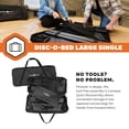 thumbnail image 5 of Disc-O-Bed Single Cot, Portable Sleep Solution for Tents & Cabins, Black, Large, 5 of 12