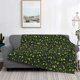 thumbnail image 2 of Fotbe Green Branch Olive Manta de Franela con Estampado, Manta Ultrasuave para Cama, Sofá, Auto, Hipoalergénica y Antibolitas-50"x40", 2 of 6