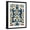 Black Frame, variant on Art.com Ocean Ikat III Stretched Canvas Print Wall Art by Chariklia Zarris, 24" x 32"