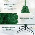 thumbnail image 2 of Patiojoy 7ft Green Artificial PVC Christmas Tree Indoor Outdoor Stand, 2 of 10
