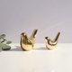 thumbnail image 1 of 2 figuras decorativas de metal para pájaros, estatuas artesanales de animales abstractos, adornos modernos para decoración de oficina. La Casa (Oro) ZefeiWu 8390615081849, 1 of 1