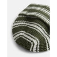thumbnail image 4 of No Boundaries Women's Ribbed Knit Striped Beanie, 4 of 4